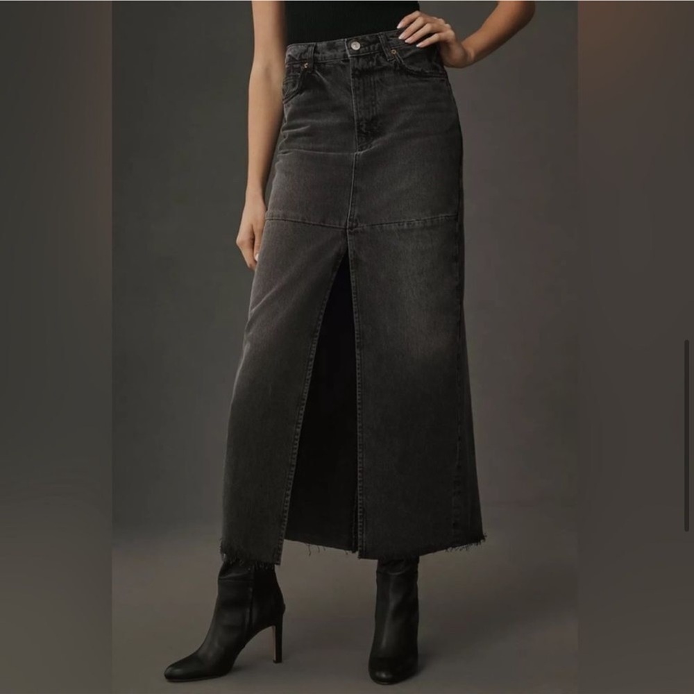 NWOT Reformation Tazz Maxi Denim Skirt